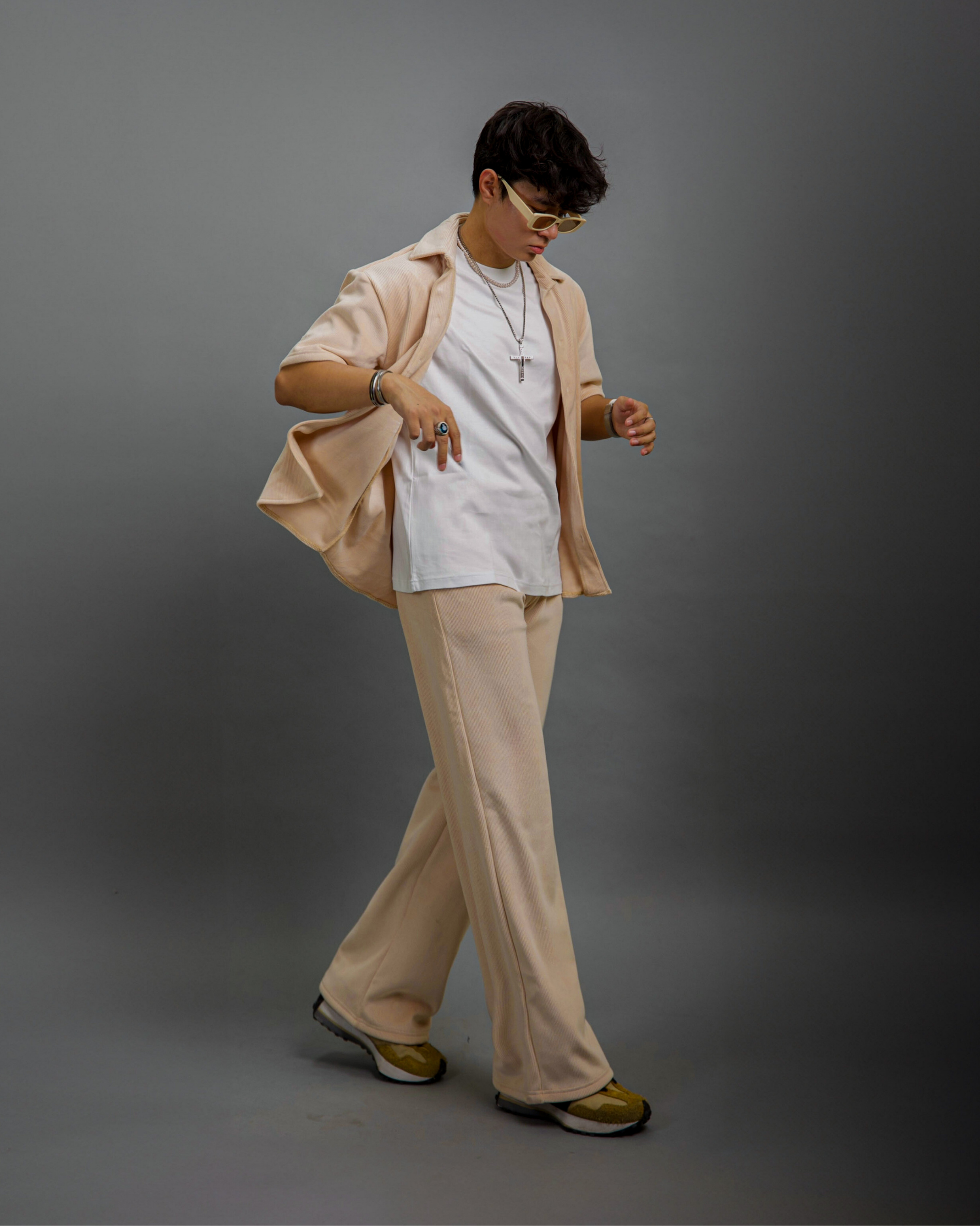 champagne color dress pants Men's Champagne Stretch Pants