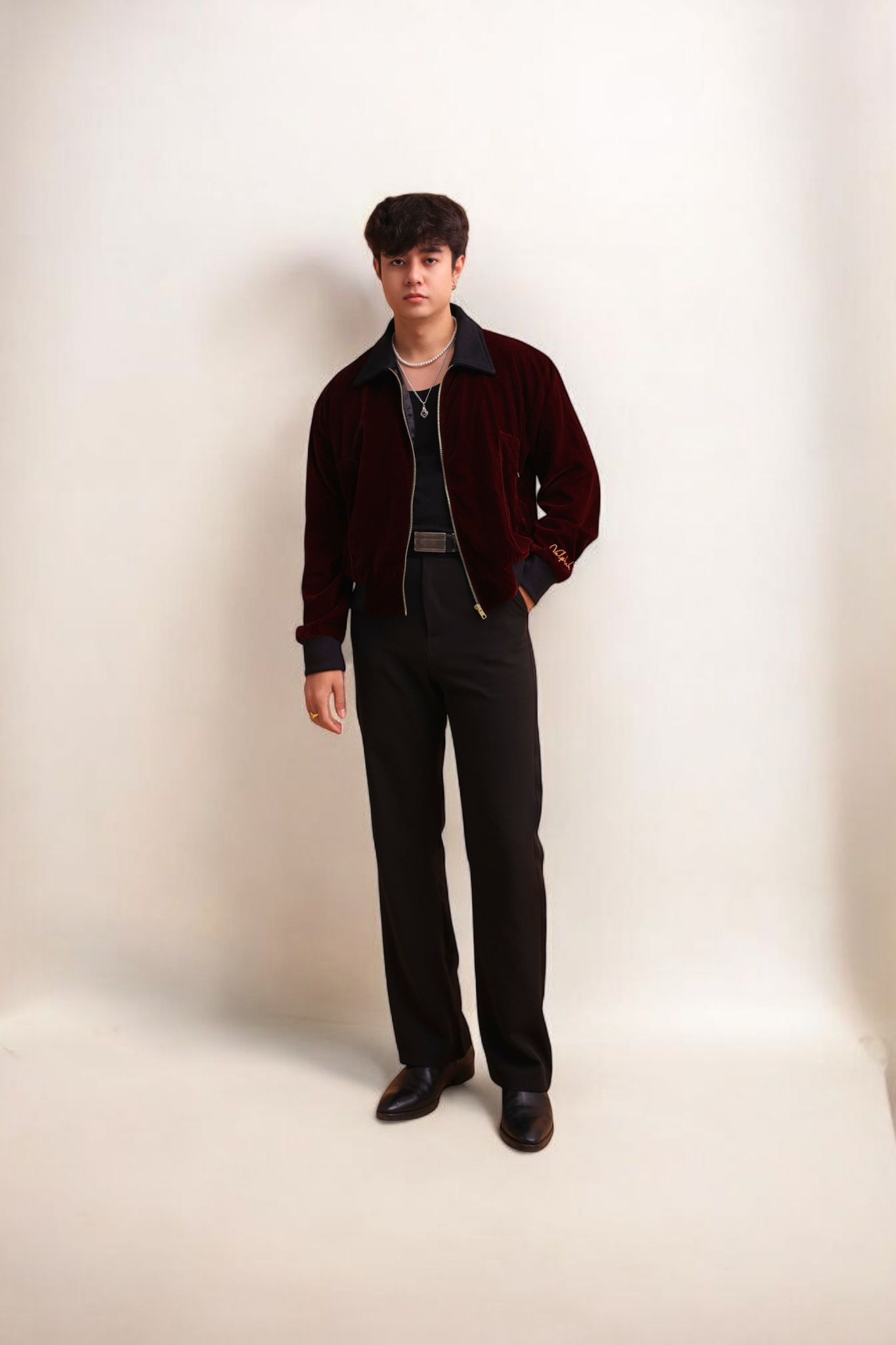 Mulberry Velvet Jacket - Valphah