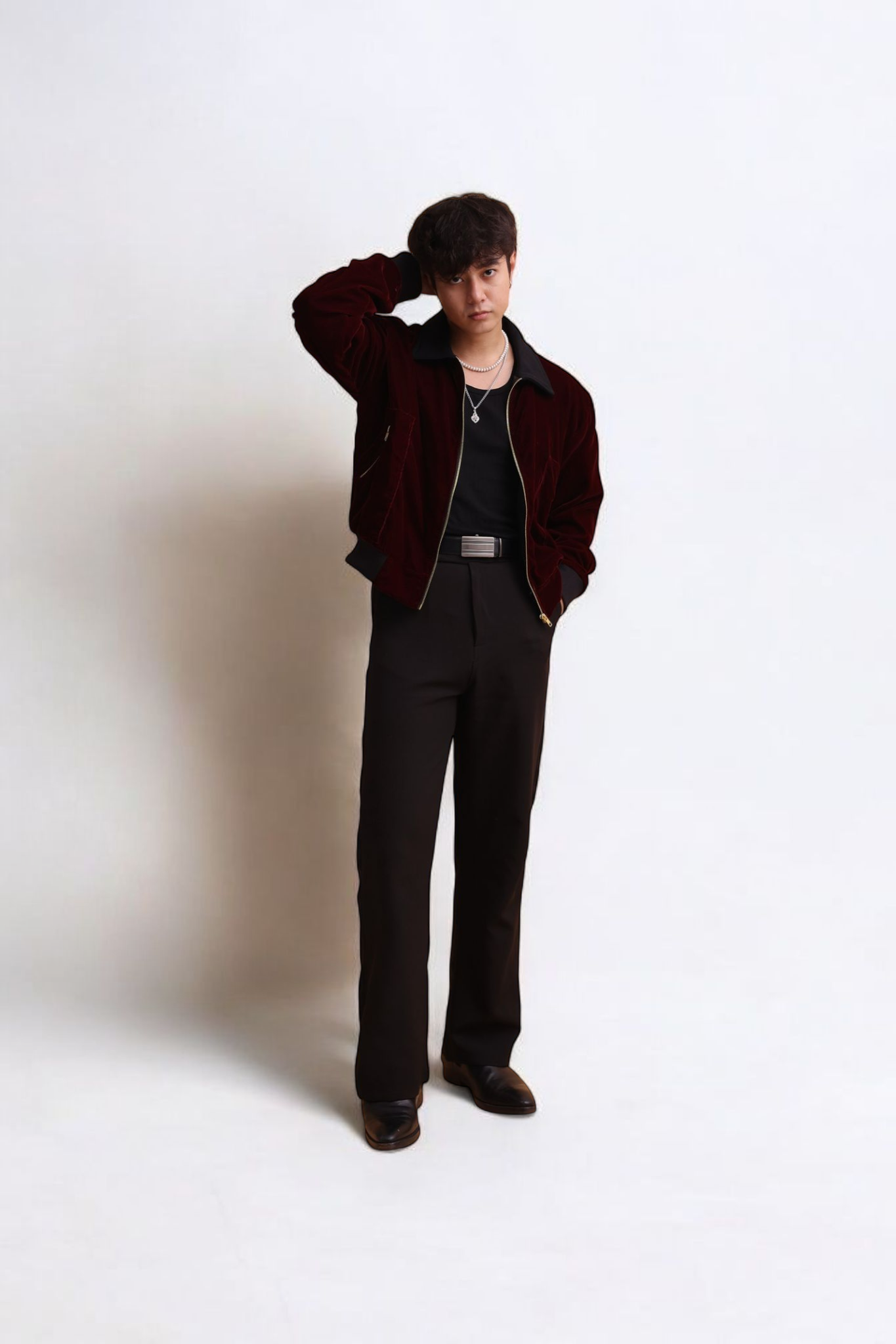Mulberry Velvet Jacket - Valphah