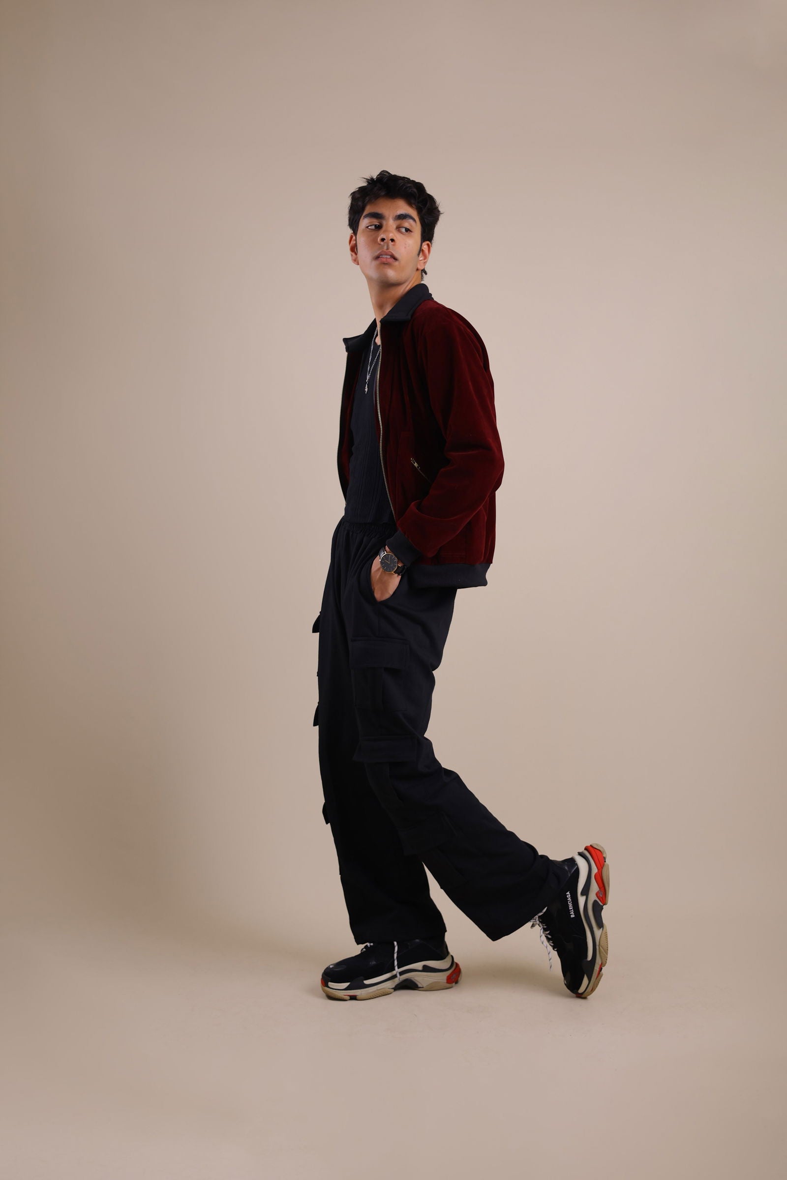Noir Cargo Pants - Valphah