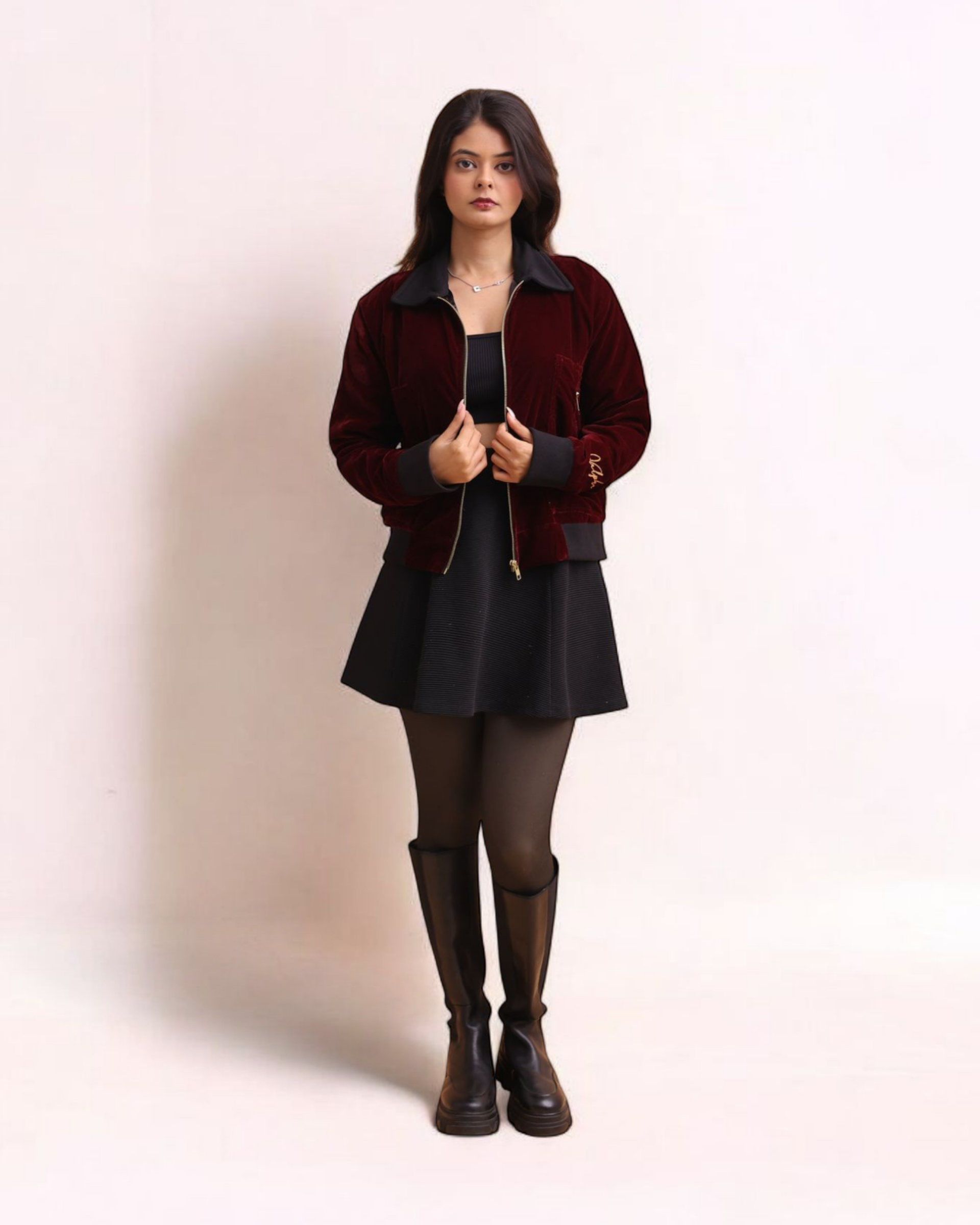 Mulberry Velvet Jacket