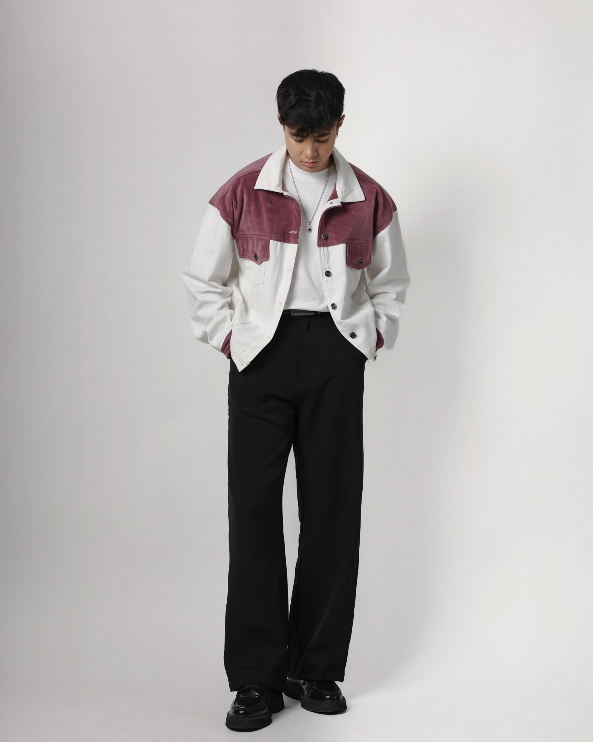 Rosette Ridge Denim Suede Jacket