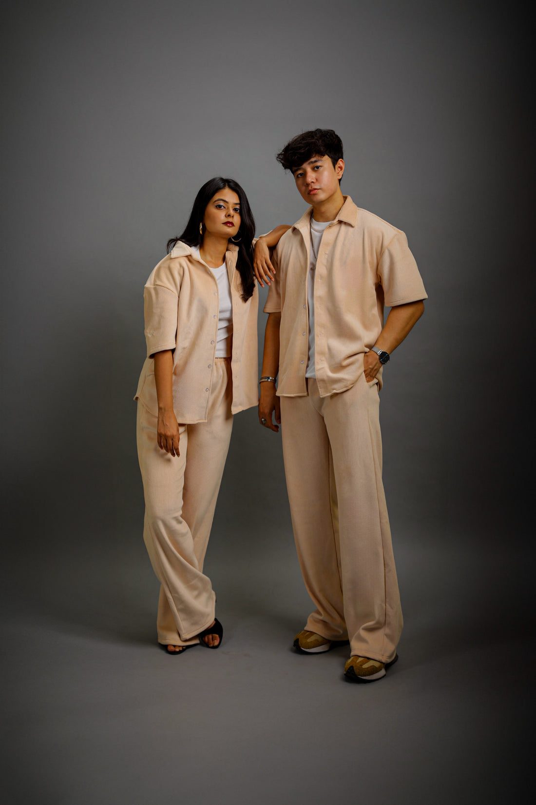 Champagne Oversized Shirt - Valphah