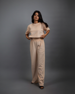 Champagne Oversized Cropped T-Shirt