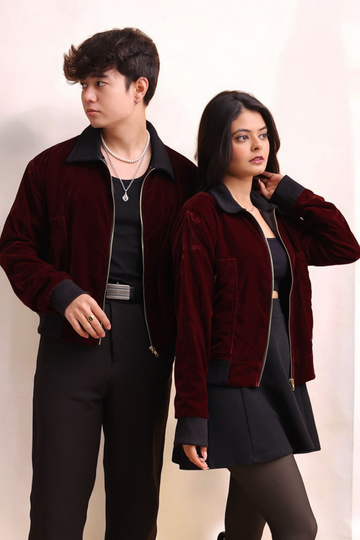 Mulberry Velvet Jacket