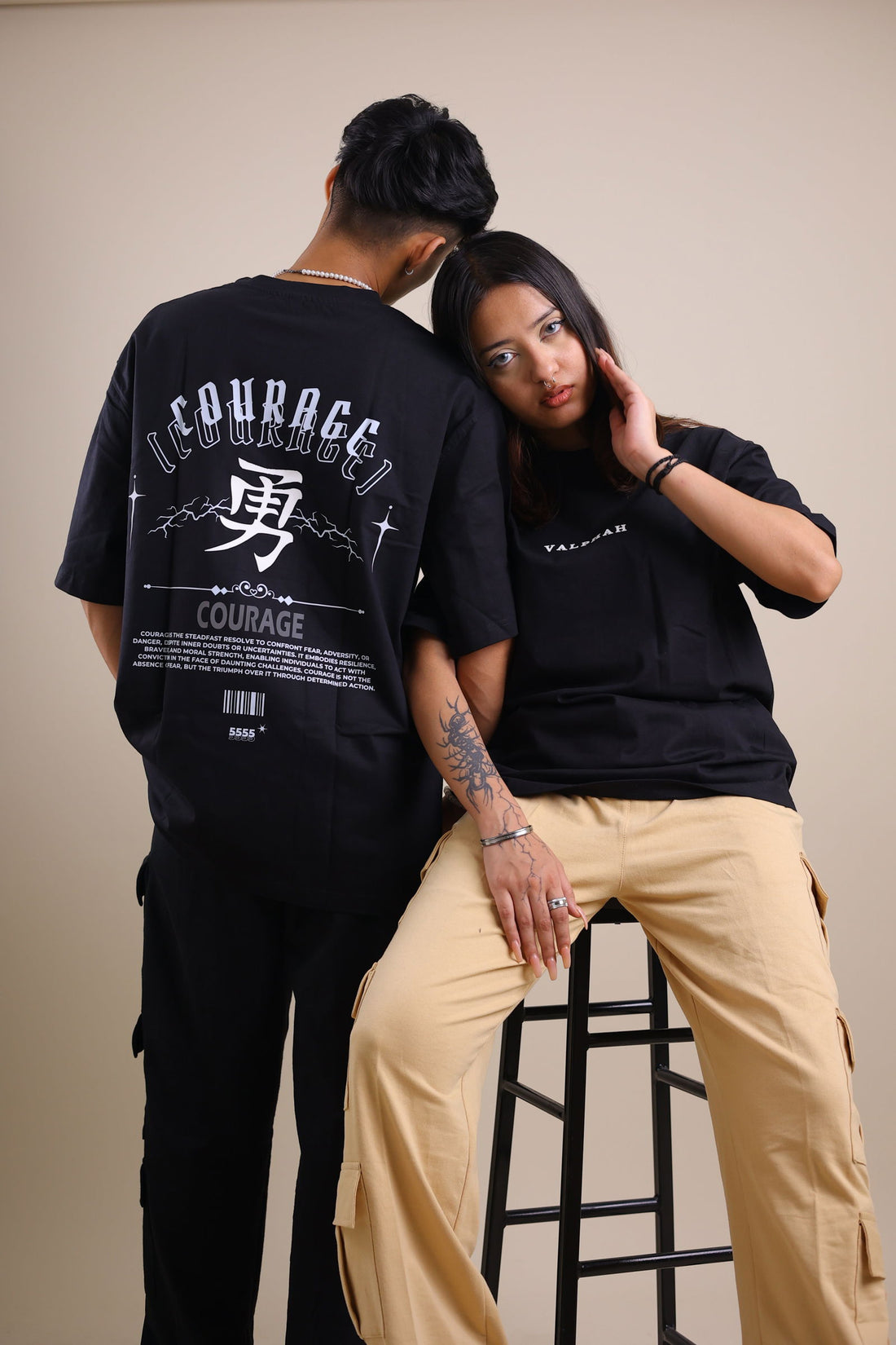 Courage Oversized T-shirt - Valphah - 