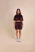 D-Wine Oversized Cropped T-Shirt - Valphah - 