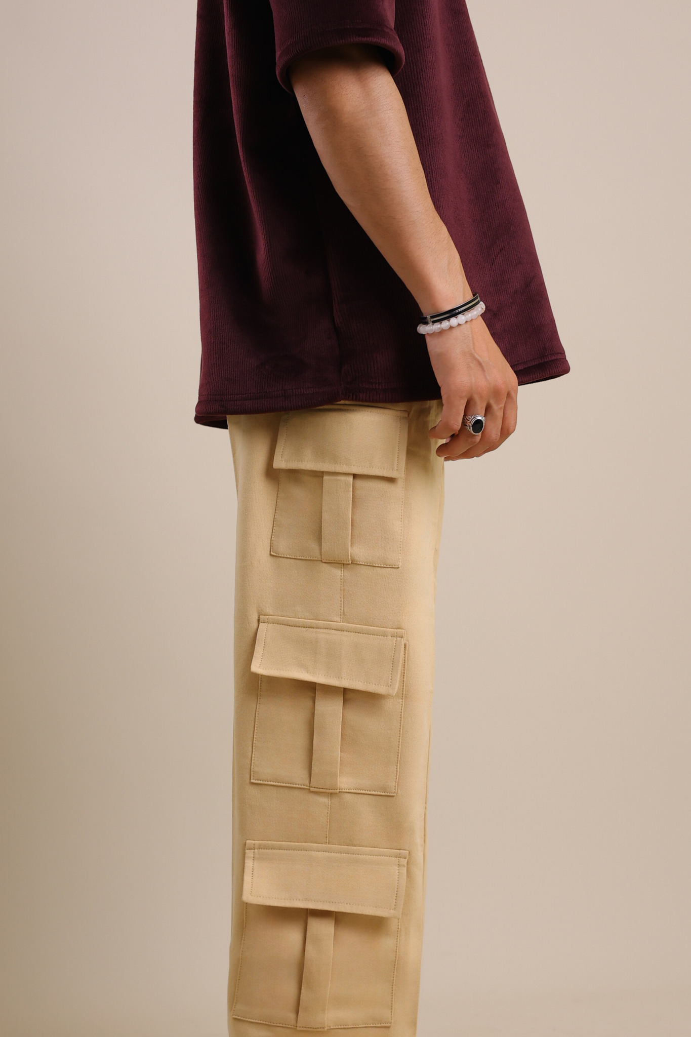 Sand Stone Cargo Pants - Valphah - 