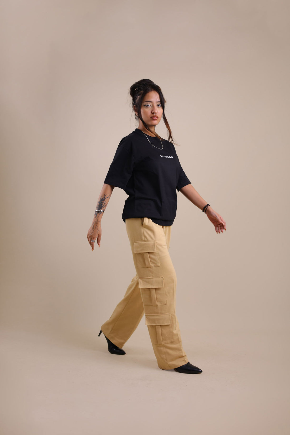 Sand Stone Cargo Pants - Valphah - 