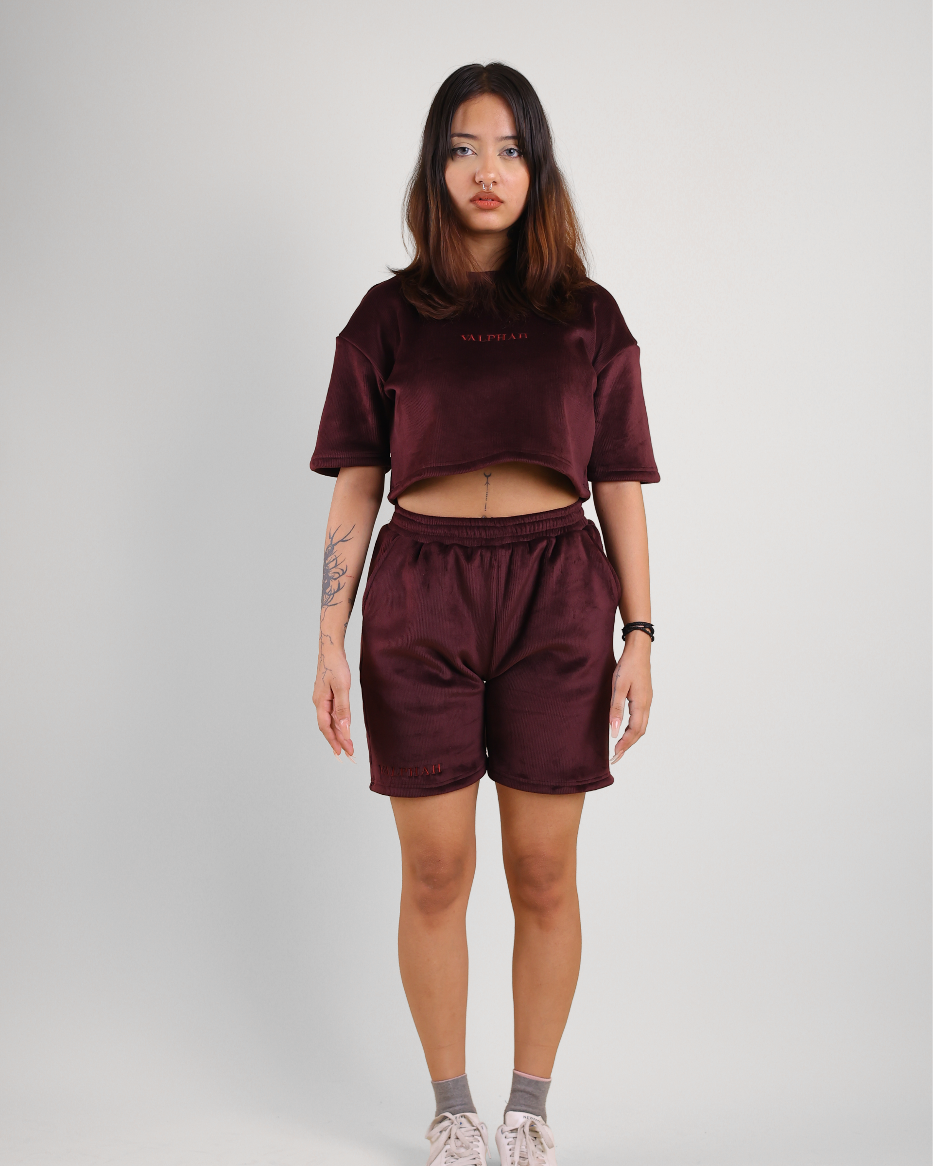 D-Wine Oversized Cropped T-Shirt