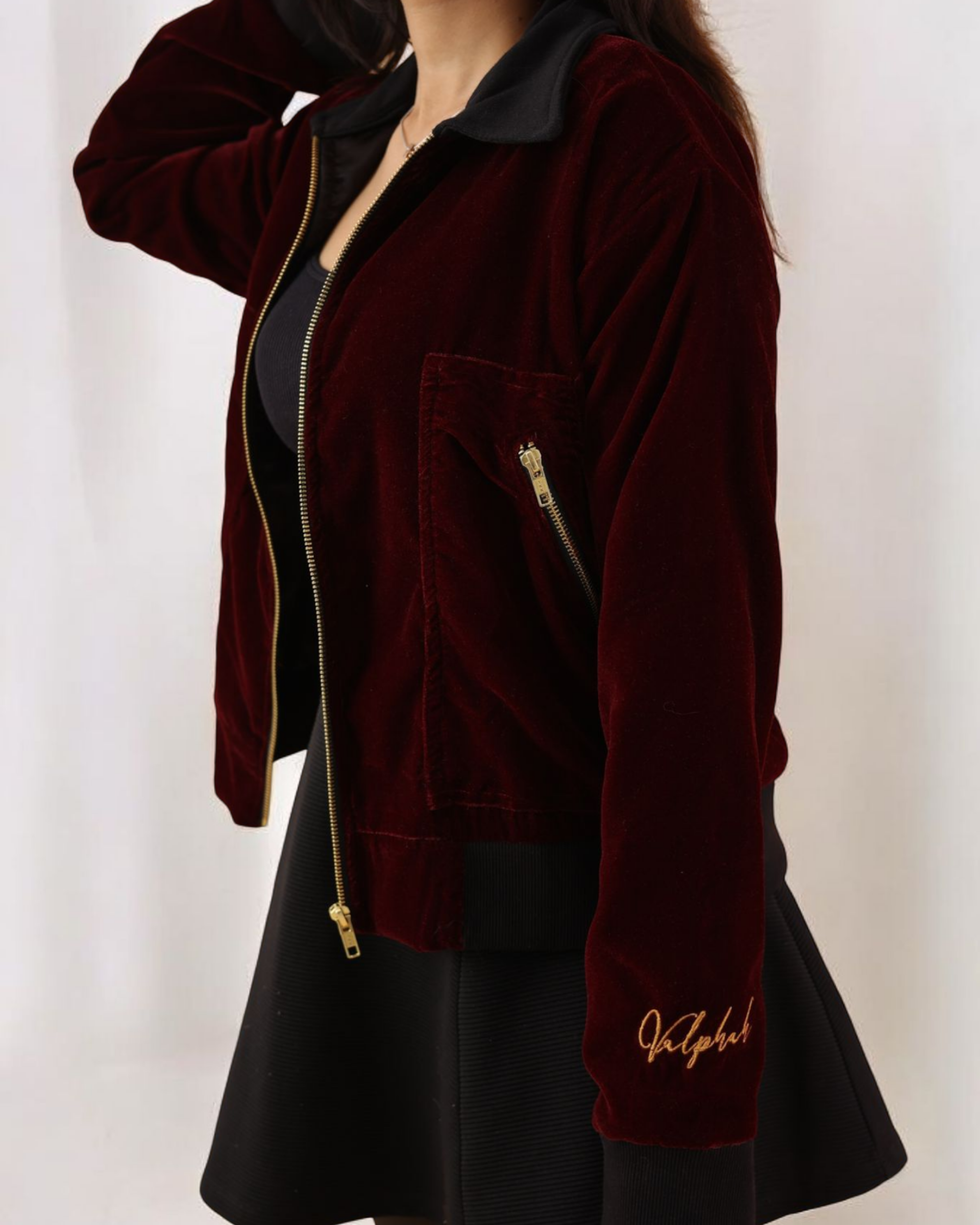 Mulberry Velvet Jacket
